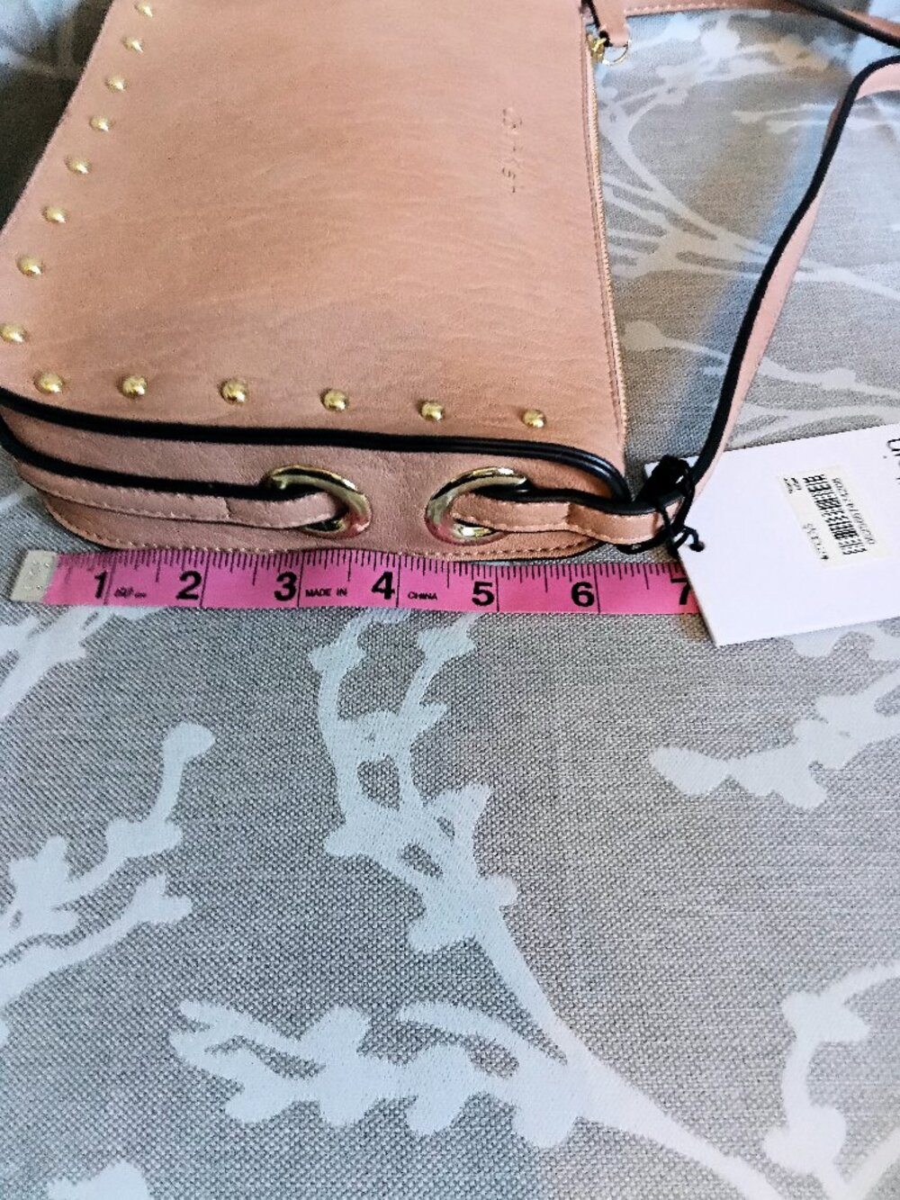 ✨ NWT ✨ Calvin Klein Cora Studded Minimalist Crossbody Bag - Soft Blush - Picture 10 of 10